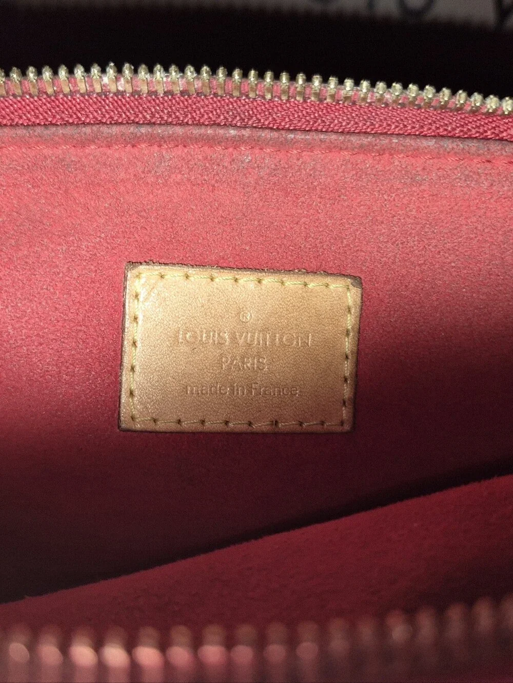 Louis Vuitton Pallas Monogram Shoulder Bag with Cerise Interior